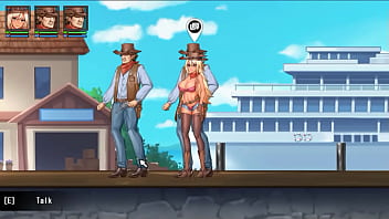 Hot blonde girl hentai having sex with a lot of men in My Expedition act 2d sex hentai / ryona game