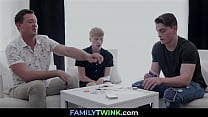 Losing in Poker with Dad and Bro Gone Hot | FAMILYTWINK.com