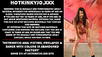 Hotkinkyjo анальный фистинг, пролапс и танцы с цветами на заброшенной фабрике