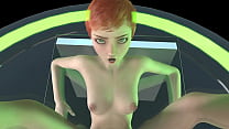 Sexy Gwen an der Sexmaschine