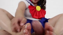 Foot play with ziggy in cosplay