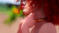 Futanari - Beautiful Shemale scopa una ragazza arrapata, 3D Animated