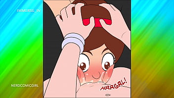 怪奇ゾーングラビティフォールズパロディー漫画ポルノ（パート3）：アナル、マンコ舐め、中出し、2人の女の子との膣セックス