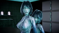 Halo Cortana Selfcest pompino e sesso - Futanari Porn