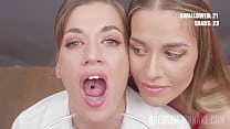 PremiumBukkake - Silvia Dellai swallows 60 huge mouthful cumshots 11 min