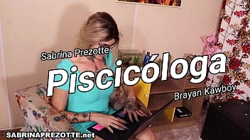 Sabrina Prezotte the Psychologist receives her patient Brayan Kawboy in her office for a chat, after he is a little depressed for lack of his erection, but in the end everything turns out well. come to - Prezotte's House