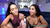 Zwei Latina-Freundinnen gleichzeitig ficken und dabei filmen