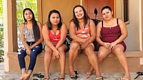 Upskirts von drei salvadorianischen Schlampen, die ihr Höschen zeigen