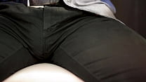 Cam under the table in the Office his cock bulge...