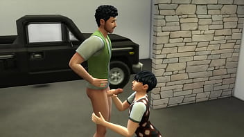 Amigos gays transando na garagem | The Sims 4: WickedWhims