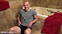 ActiveDuty - Big Dicked Soldier Solo Steamy Shower Scene