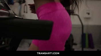 Trans wife Ariel Demure cheating on her husband with a gym guy
