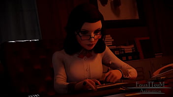 Elizabeth from bioshock gets cum in her mouth from a stranger