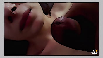 Blowjob ends with lot of cum in comic book style