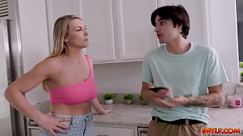 1mylf.com - Stepmom Joslyn Jane making her stepson enjoy her pussy and takes him into the bed for one hot fuck sesh with mommy