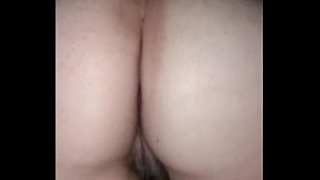 My wife showing me her big ass and hairy pussy