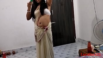 Белое сари, сексуальная настоящая хх жена делает минет и трахается (официальное видео от localsex31)