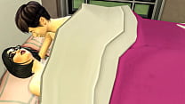 Japońska macocha i dziewiczy pasierb dzielą to samo łóżko w pokoju hotelowym podczas podróży służbowej