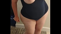My Shy PAWG Wife dancing with her big natural jiggly boobs bouncing all around