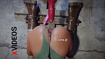 Die Sexmaschine hat dieses 3D-Girl hart in ihren Arsch gefickt