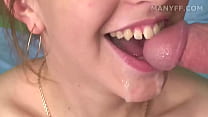 Best friends testing new camera filming their sex with cum in mouth