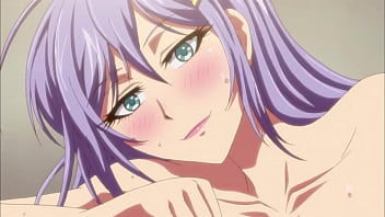Aranyos hentai lány lila hajjal és nagy mellekkel megbasz