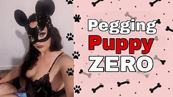 Femdom Pegging Puppy Zero BDSM Bondage Strap On FLR Male Slave Training Zero Miss Raven Dominatrix Humilhação