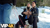 PAPA4K. Sexe (-incident) en skiant