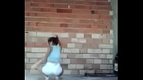 Young girl dancing sensual funk