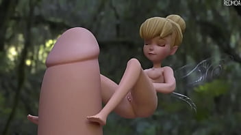 Tinker Bell genießt einen riesigen Schwanz (3D-Animation)