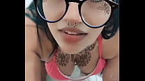 I cum so much on her tattooed face