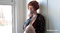 Ersties - Hot Redhead Films Her First Solo Video