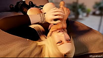 GIANTESS VORE Blowjob - GIANT FEMDOM - Hot Blonde Babe bläst einem Typen den Schwanz - 3D Hentai - Full HD MP4 1080p