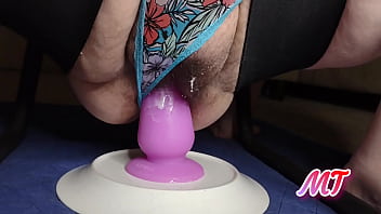BBW Mistythyghs Riding Sex Chair Creamy Panties