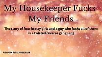 Reverse Four Girl Gangbang On Male Housekeeper - Audiobook From CleoSussex.com