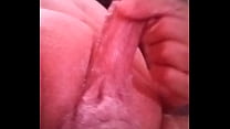Playing with my hard penis