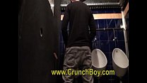 I suck my friend's big cock in the toilet
