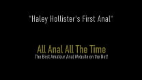 La ragazza formosa Haley Hollister è a bocca aperta e piena di culo per la prima volta!