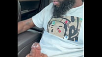 BBC stroked while driving #Cumshot