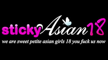 StickyAsian18 "Angel 18" e "Cici" sugam o brinquedo que as meninas asiáticas adoram seu dinheiro