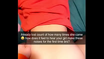 Грубый Cuckhold Snapchat отправили на куколд, пока его подруга много раз кончает на член