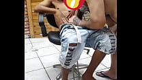 BARBER CROWN SAFADAO SUCKING A YOUNG STRAIGHT MAN'S DICK