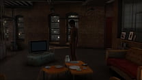 Heavy Rain: Madison in the nude in her apartment (Nude Mod)
