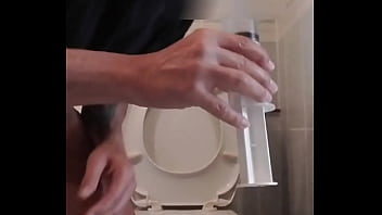 anal enema on the toilet, I put it everywhere at the end,