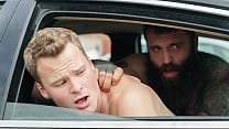Stepson and Stepdad Have a Hot Fuck Sesh in The Car - Dadperv
