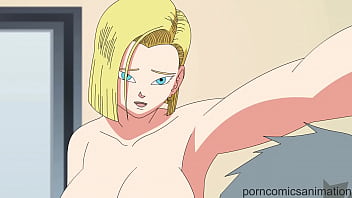 Dragon Ball Z XXX порно пародия - Android 18, анимация, демо (жесткий секс) (аниме хентай)