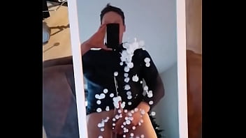 Amazing Cum Spray on my Mirror