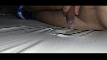 I fuck the hole in the mattress with a condom and ejaculate the sperm