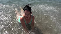 Hot sex trip to the sea in Montenegro with blowjob and oral creampie