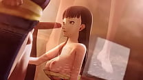 Persona - Amagi Yukiko X Man Seks in Onsen